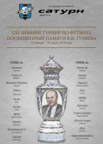 XXI зимний турнир по футболу памяти В.И. Гуляева